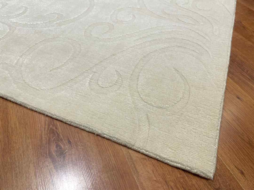 Lori El Dokuma Krem Yün Halı