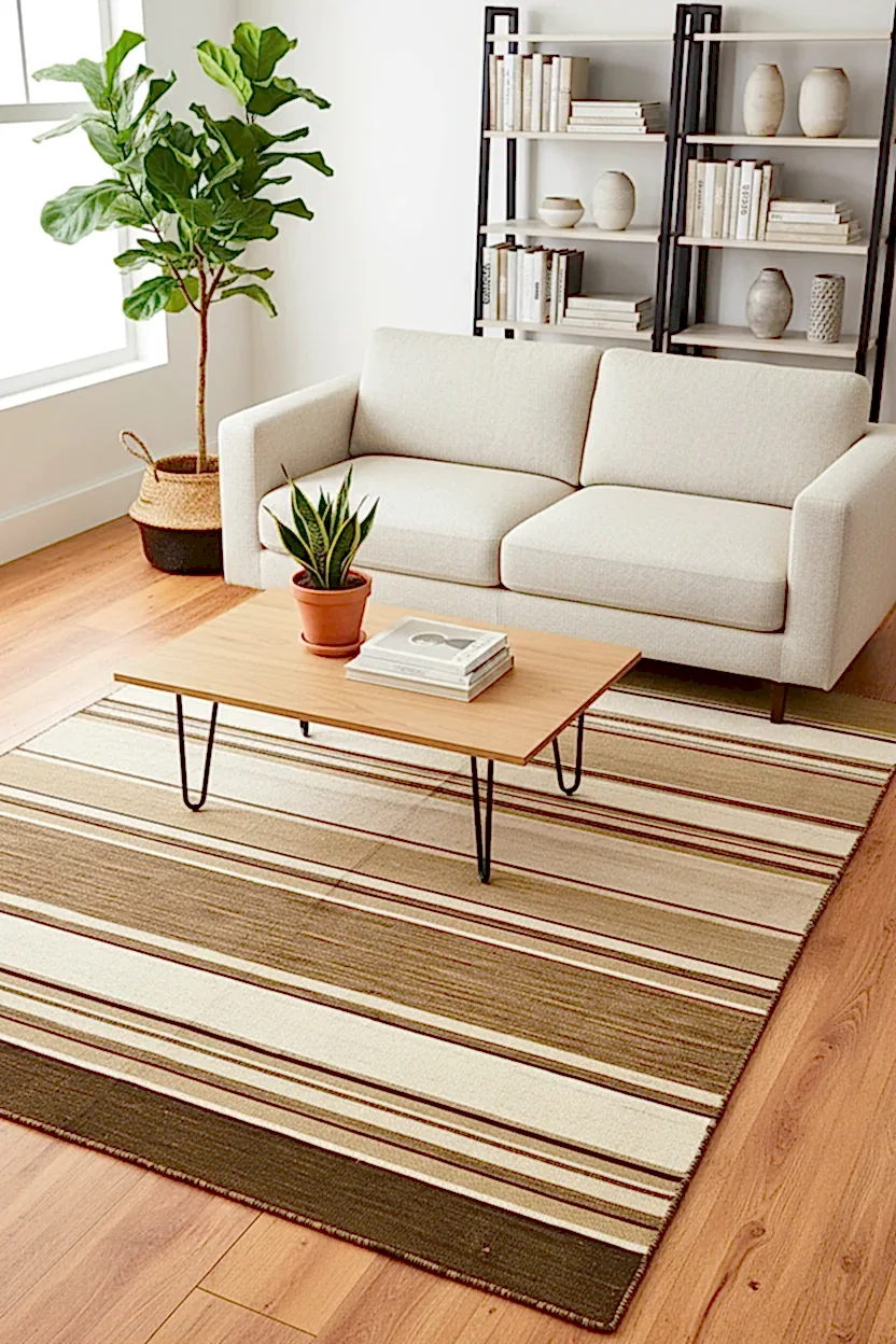 Stripe Çizgili El Dokuma Kilim