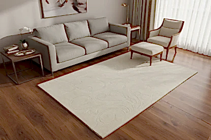 Lori El Dokuma Krem Yün Halı