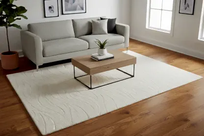 Lori El Dokuma Krem Yün Halı