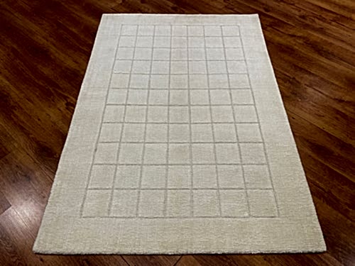 Lori El Dokuma Krem Yün Halı