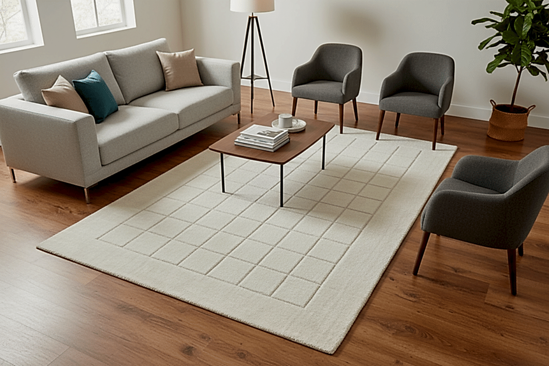 Lori El Dokuma Krem Yün Halı