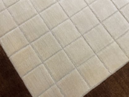 Lori El Dokuma Krem Kahve Yün Halı