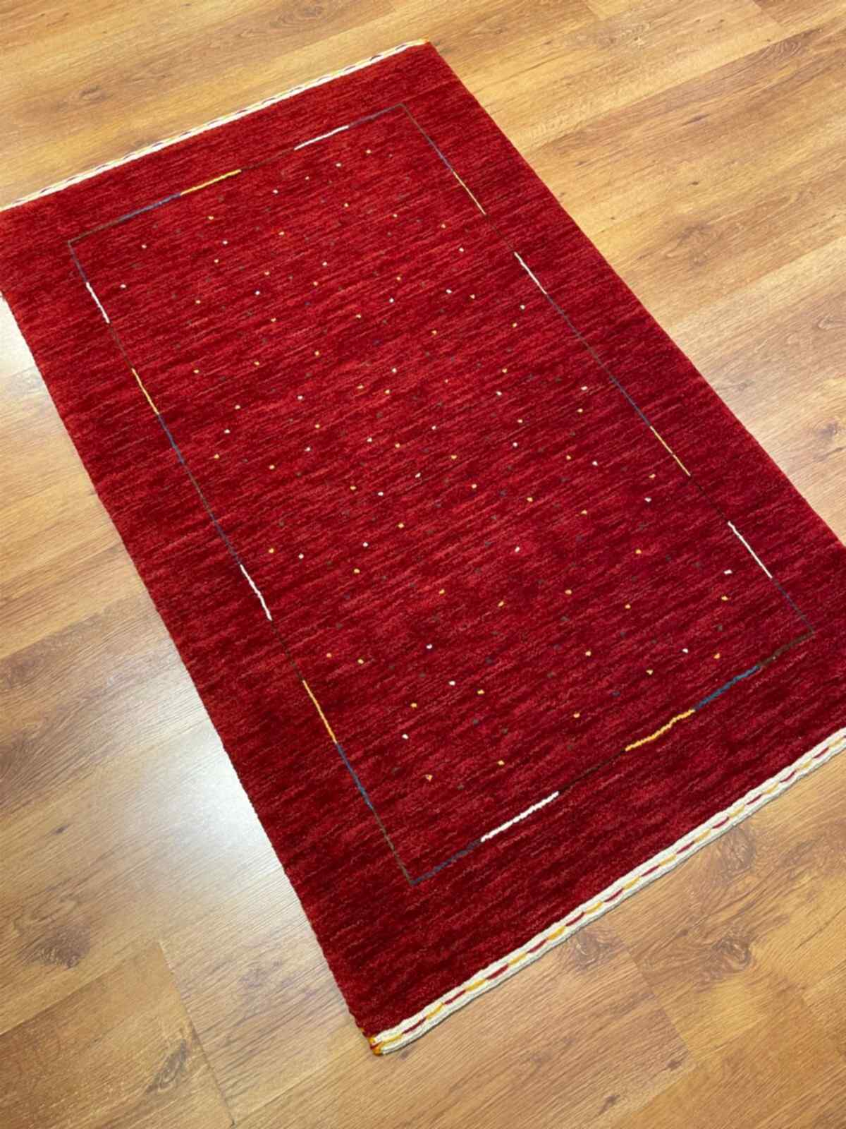 Lori El Dokuma Kırmızı Yün Halı