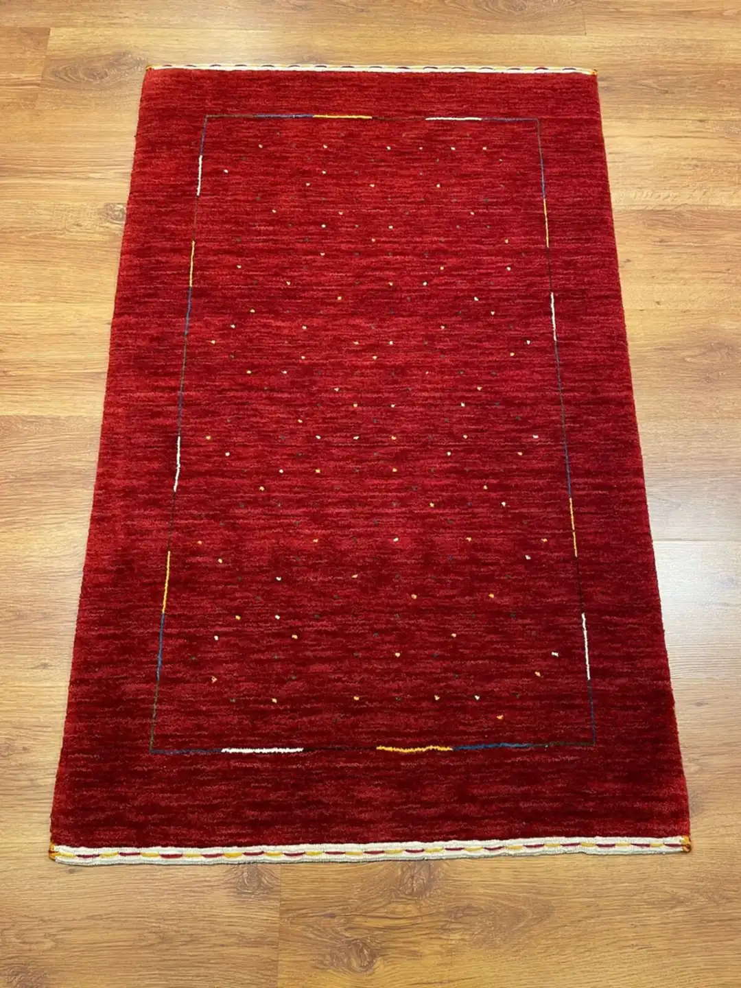 Lori El Dokuma Kırmızı Yün Halı