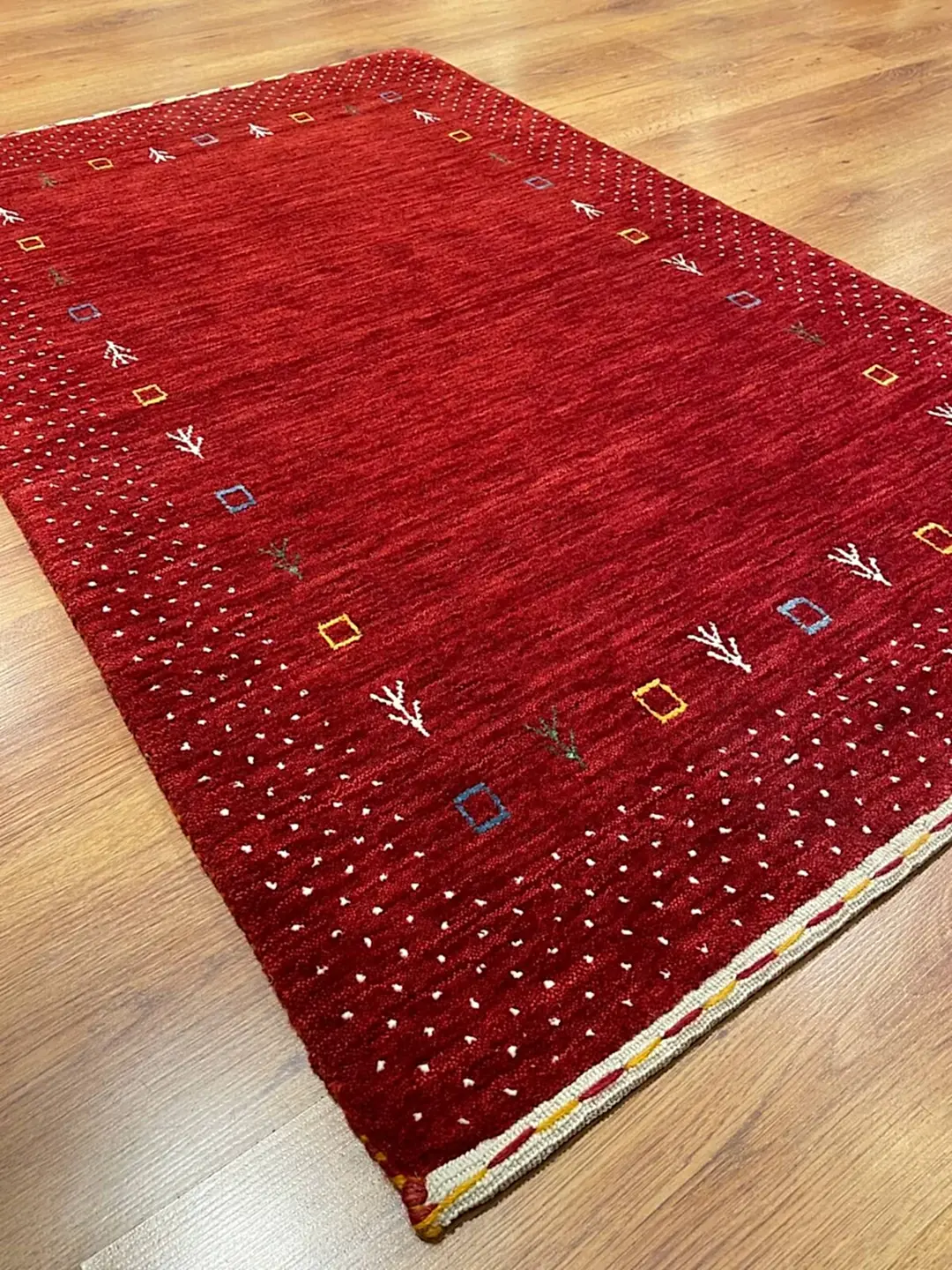 Lori El Dokuma Kırmızı Yün Halı