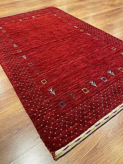 Lori El Dokuma Kırmızı Yün Halı