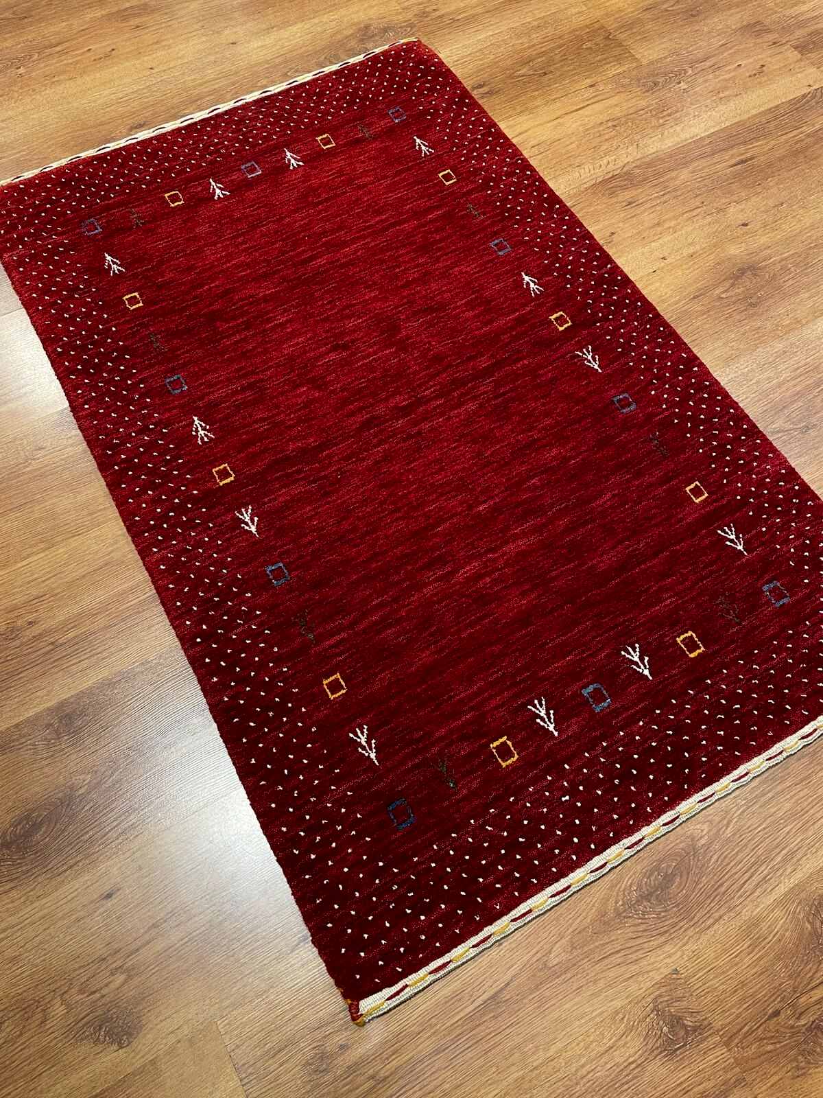 Lori El Dokuma Kırmızı Yün Halı