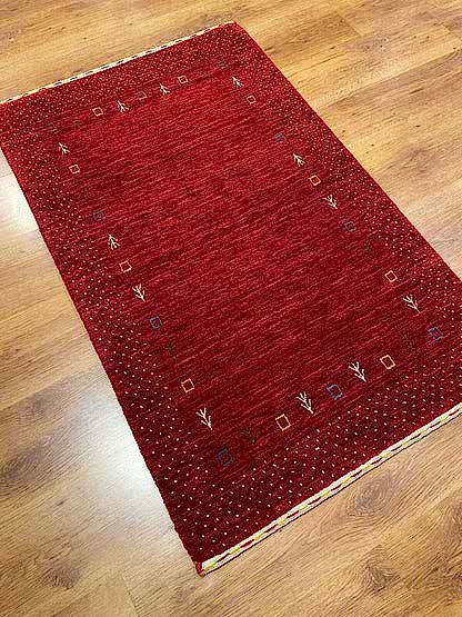 Lori El Dokuma Kırmızı Yün Halı