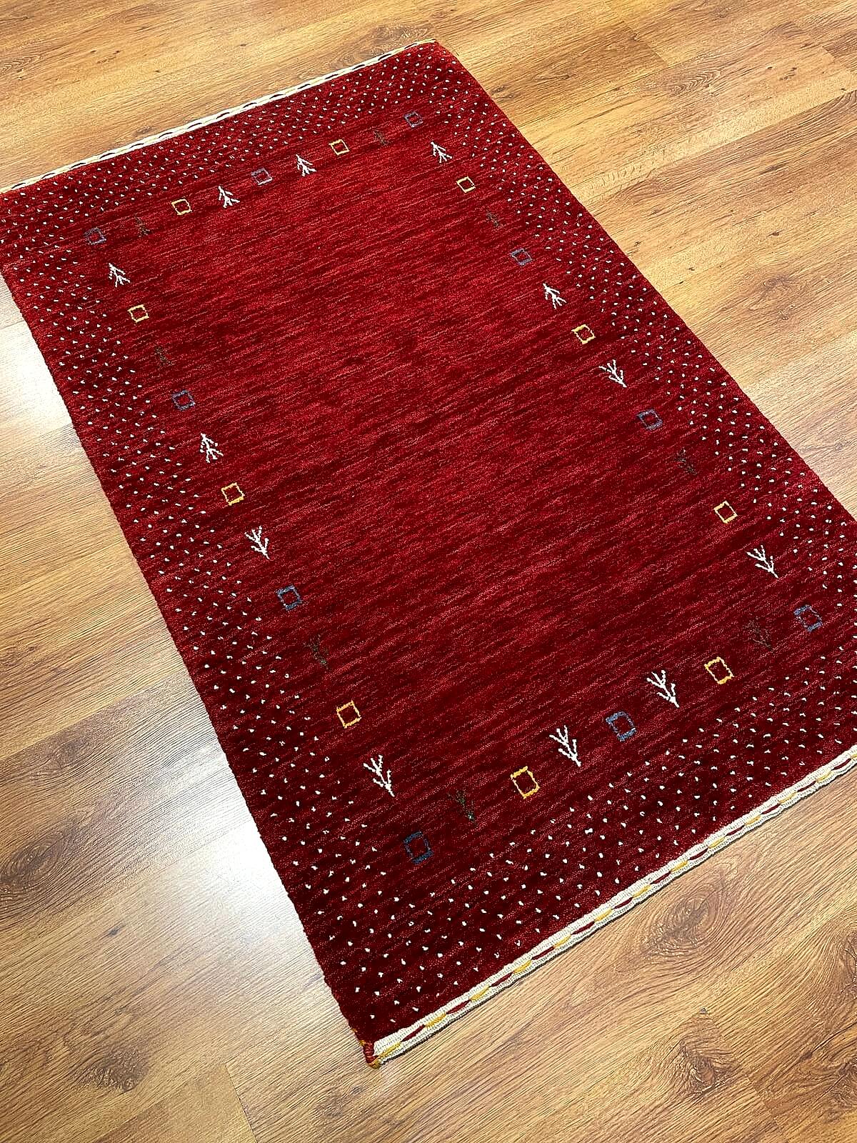 Lori El Dokuma Kırmızı Yün Halı