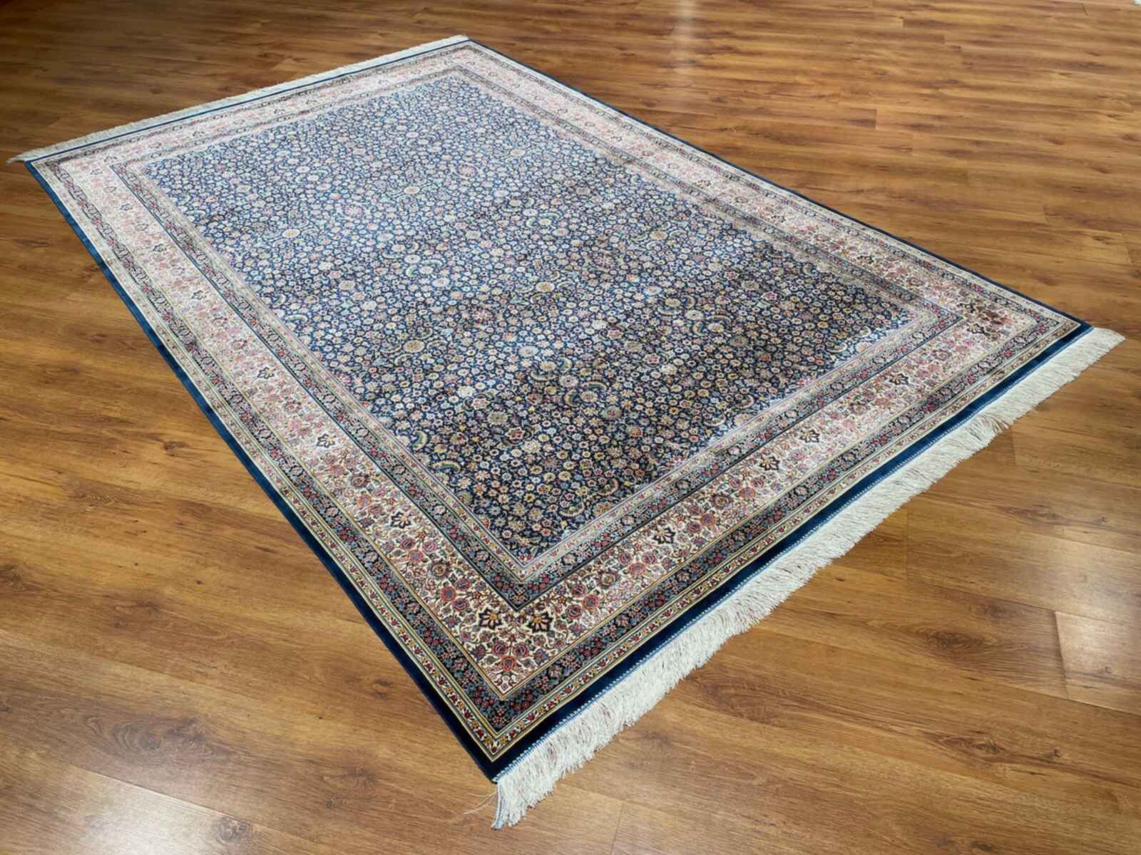 Quality Carpet Bambu Halı Kum Mavi